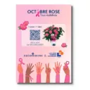 Affichette A4 PVC OCTOBRE ROSE