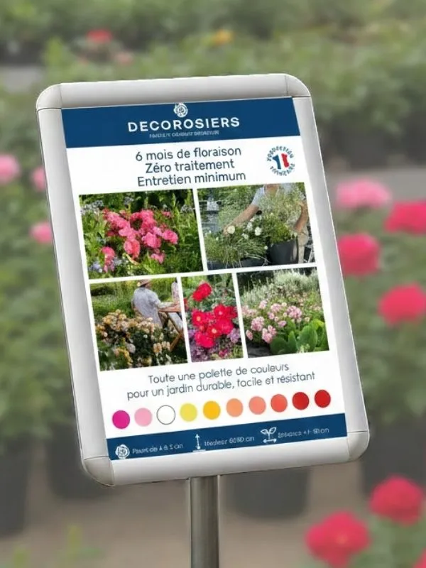 [PLVAFFPVCGAMMEDECO] ​Affiche PVC DECOROSIERS​® A4